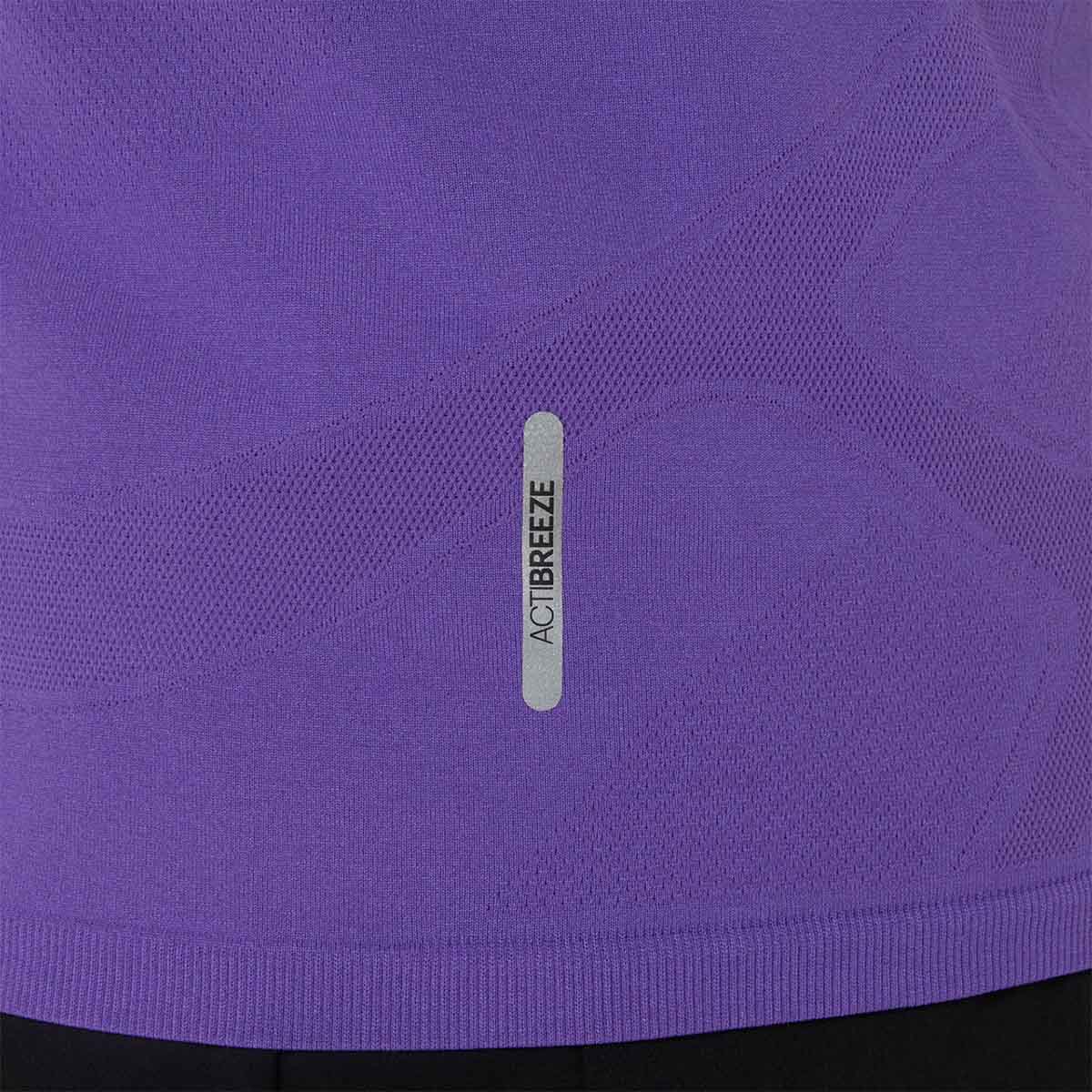 Asics Road Seamless Ss Top Woman Edo Purple חולצת ריצה לנשים