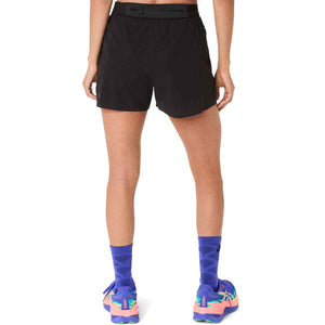 Asics Metarun Split Shorts Women Black מכנסי ריצה לנשים