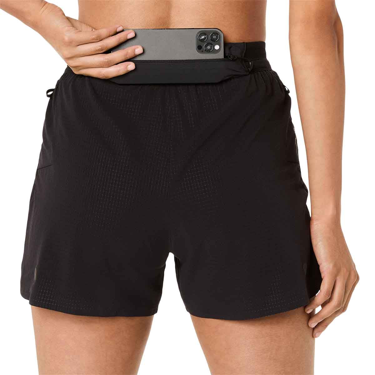 Asics Metarun Split Shorts Women Black מכנסי ריצה לנשים