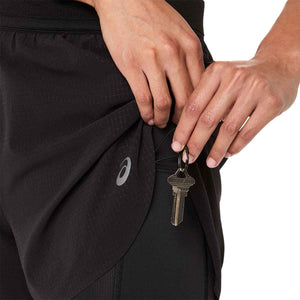 Asics Metarun Split Shorts Women Black מכנסי ריצה לנשים