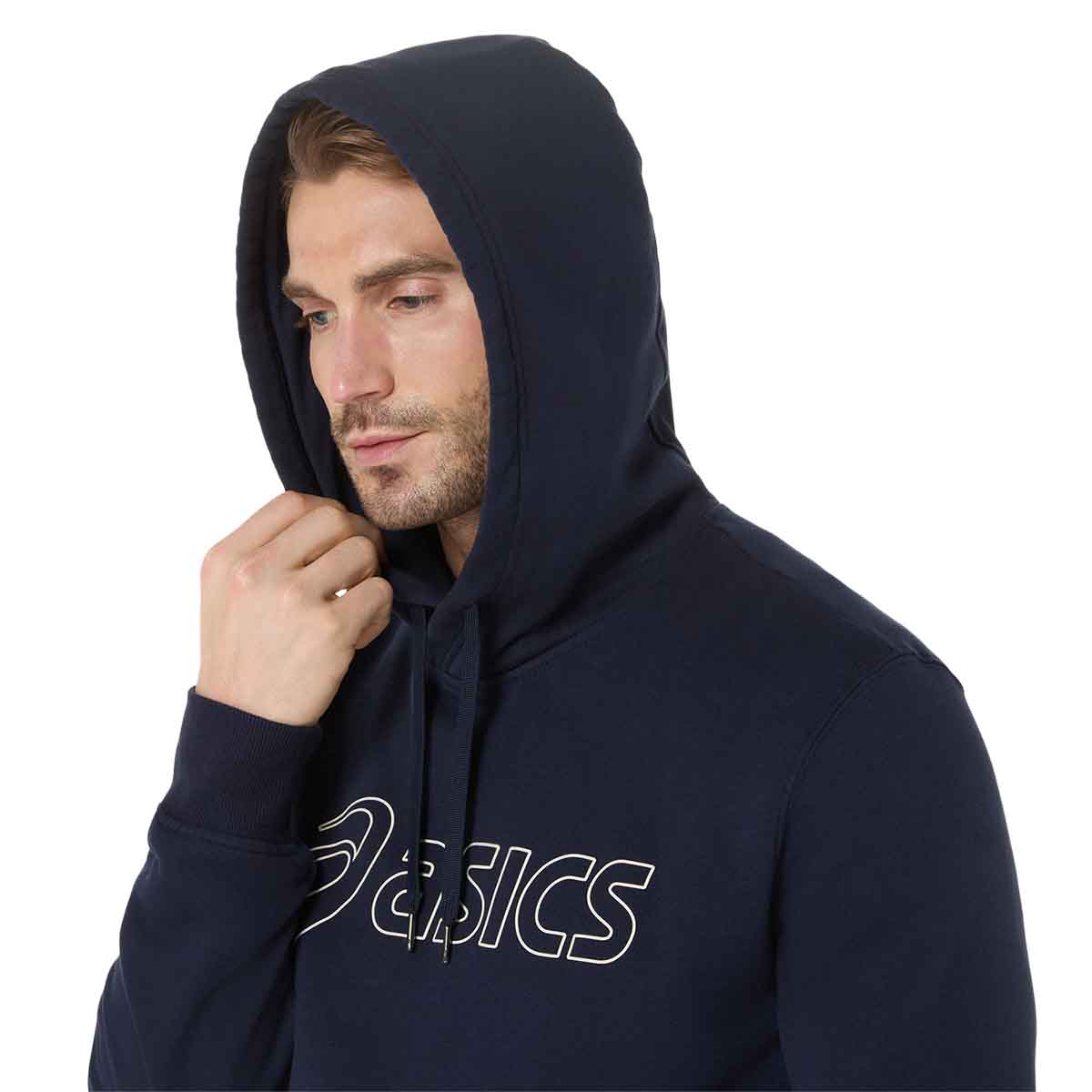 Asics Logo Oth Hoodie Man Midnight קפוצ'ון אסיקס לגברים כחול