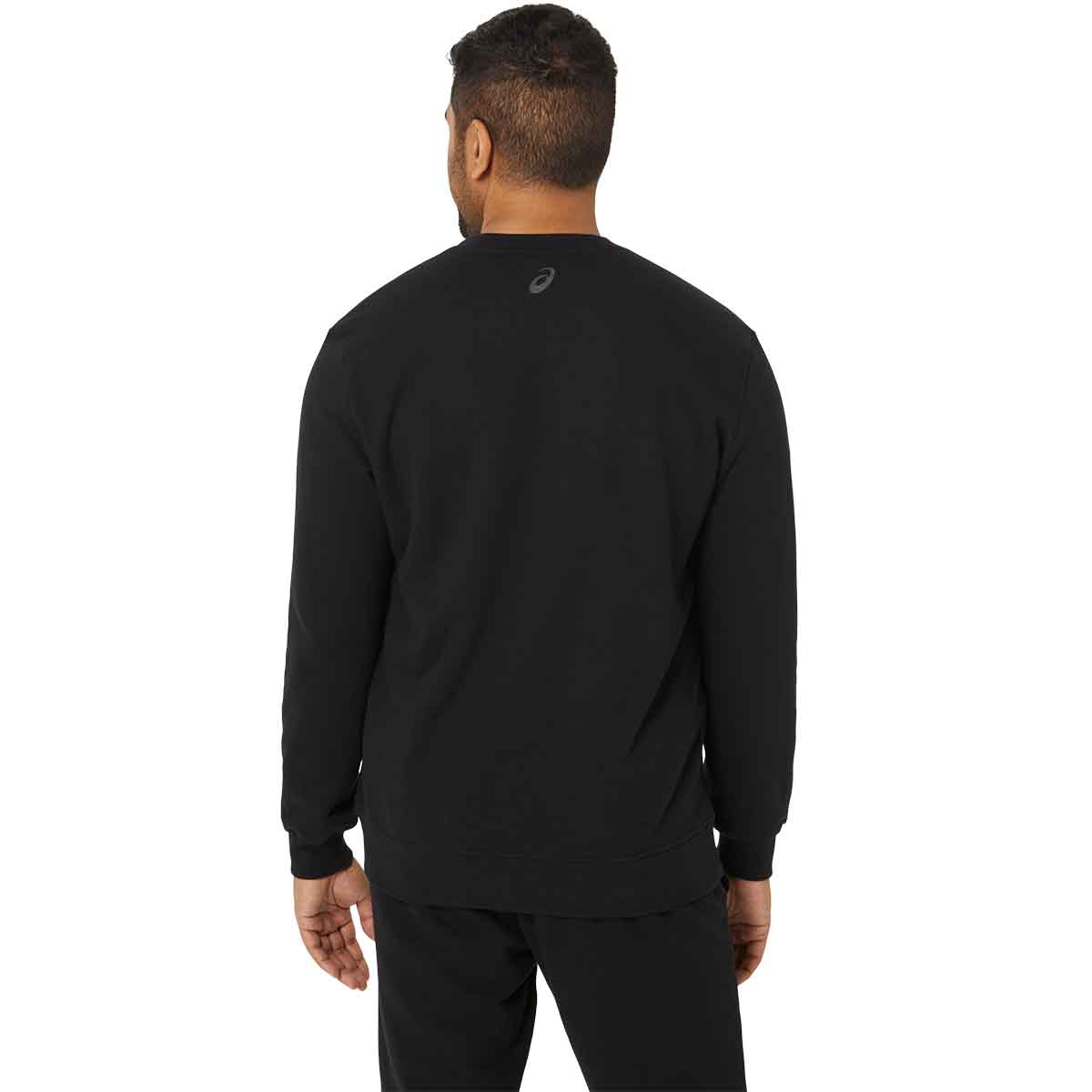 Asics Sweatshirt Performance Black Graphite Grey קפוצ'ון לגברים אסיקס