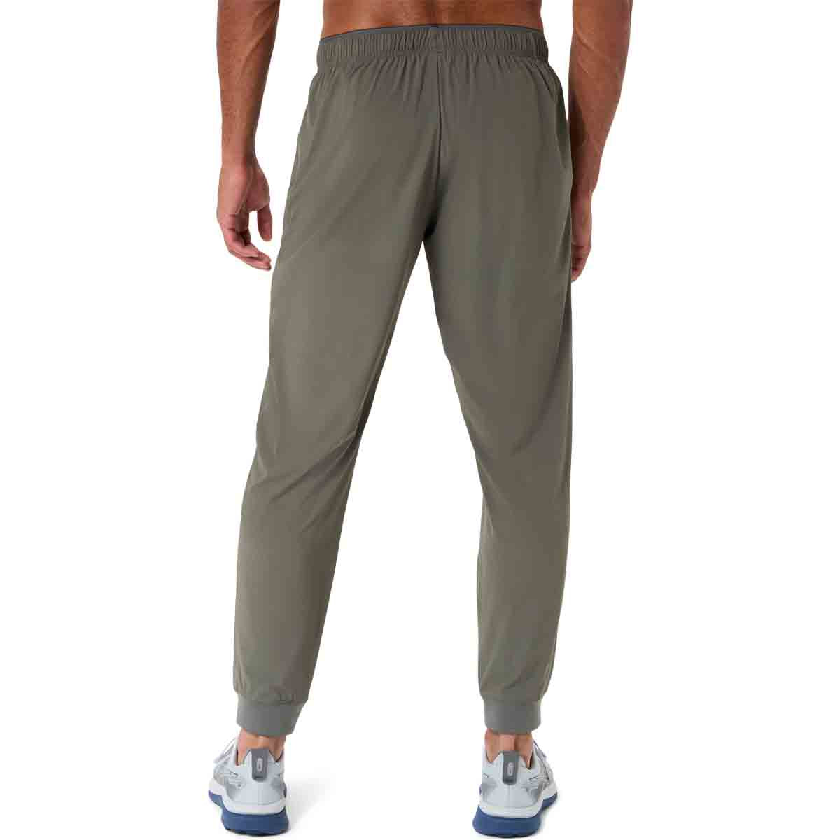 Asics Feel Strech Woven Pant Men Truffle Grey מכנסי ריצה לגברים