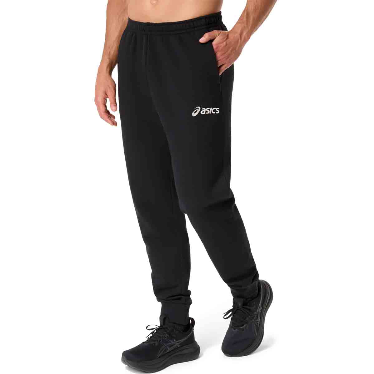Asics Fleece Pant Men Performance Black מכנסי אסיקס לגברים