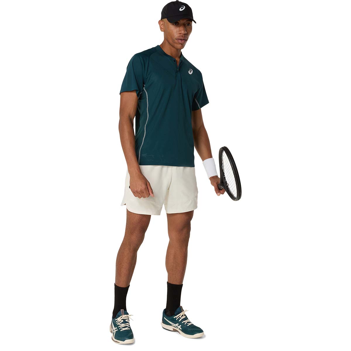 Asics Match Actibreeze Polo-Shirt Men Saxon Green חולצת טניס לגברים