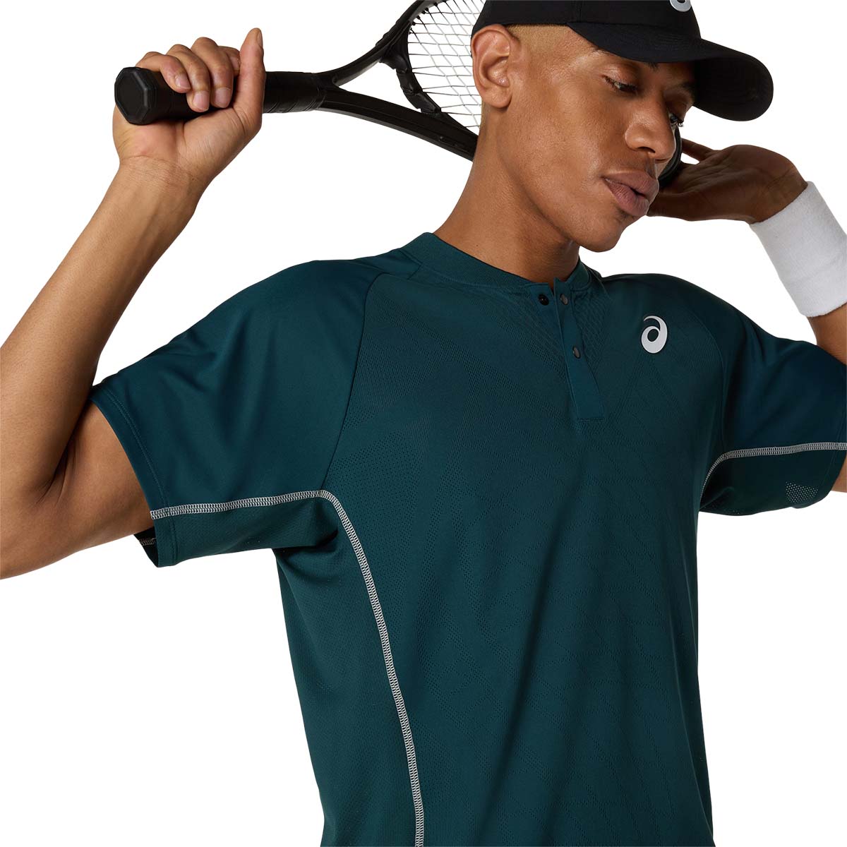 Asics Match Actibreeze Polo-Shirt Men Saxon Green חולצת טניס לגברים