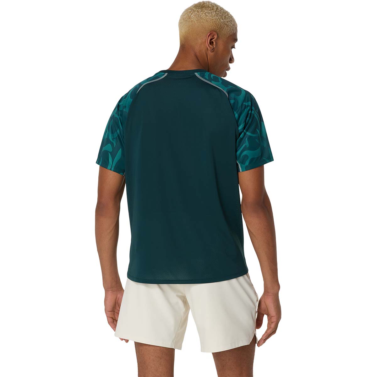 Asics Game Ss Top Men Saxon Green חולצת טניס לגברים אסיקס