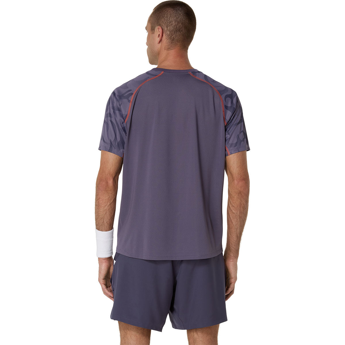 Asics Game Ss Top Men Greyish Purple חולצת טניס לגברים אסיקס