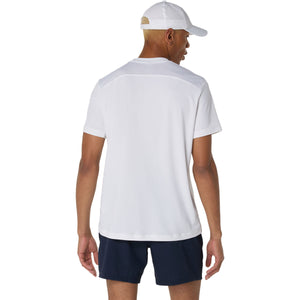 Asics Court Ss Top Man Brilliant White חולצת טניס לגברים