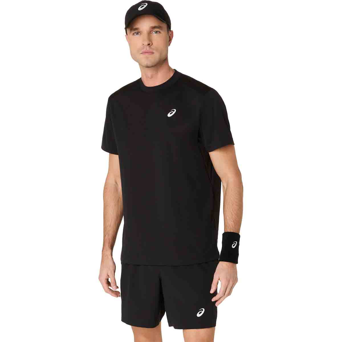 Asics Court SS Top Men Performance Black חולצת טניס לגברים