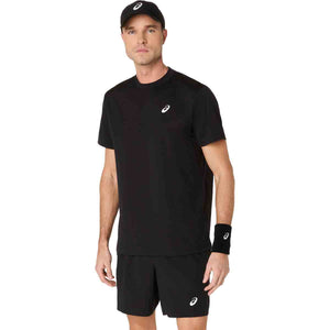 Asics Court SS Top Men Performance Black חולצת טניס לגברים