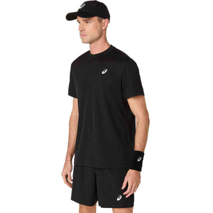 Asics Court SS Top Men Performance Black חולצת טניס לגברים