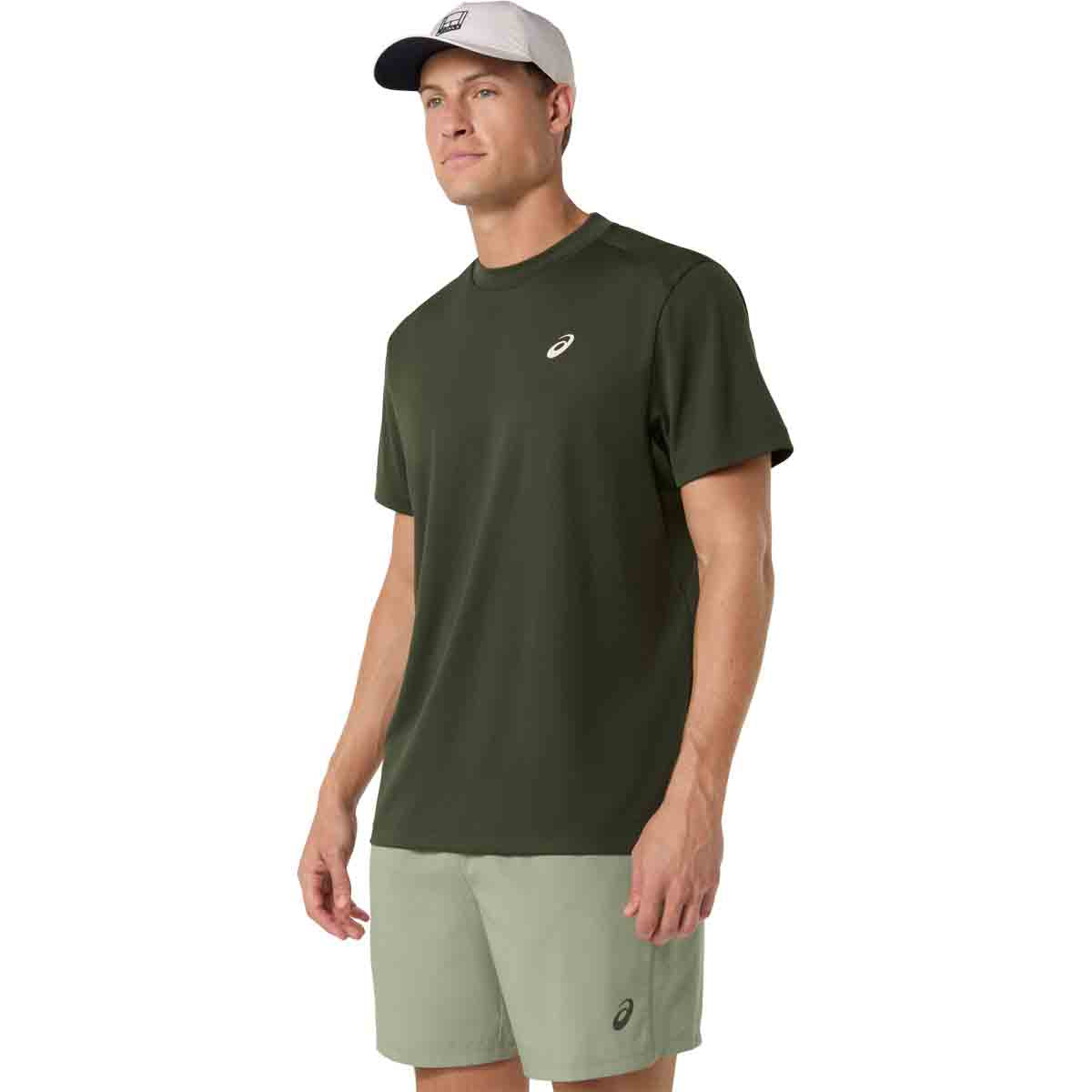 Asics Court SS Top Men Vintage Khaki חולצת אסיקס לגברים