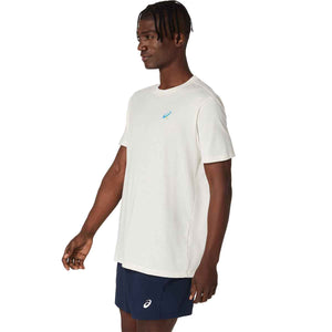 Asics Graphic Ss Top Man Cream חולצת טניס אסיקס לגברים