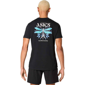 Asics Game Seasonal Graphic Tee Man Performance Black חולצת אסיקס לגברים