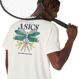 Asics Game Seasonal Graphic Tee Man Cream חולצת אסיקס לגברים