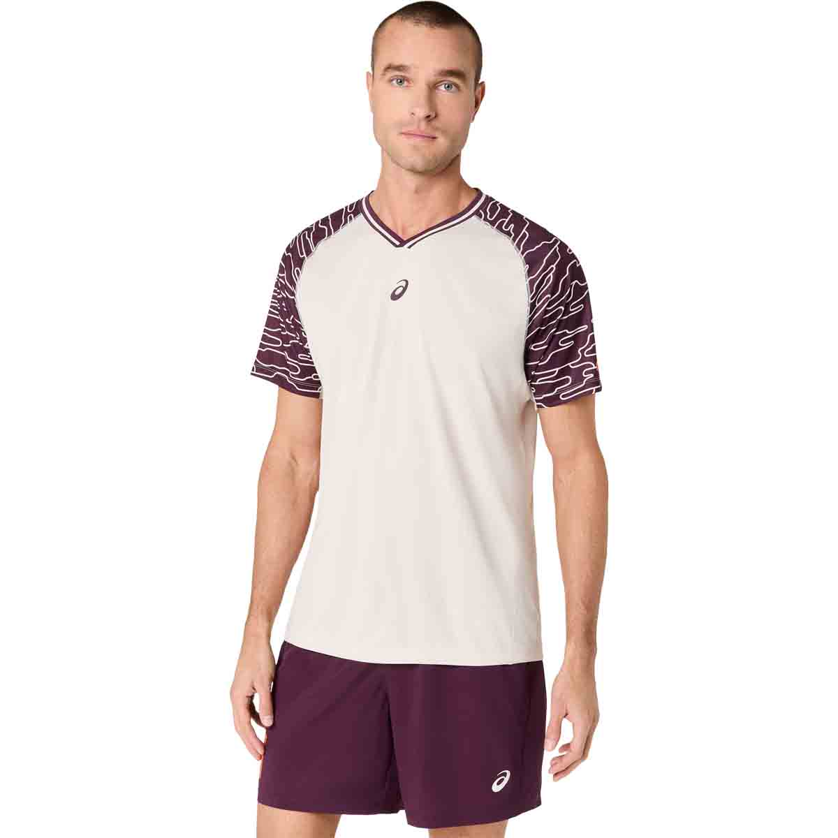 Asics Padel Court SS Top Men Soft Oat חולצת פאדל לגברים