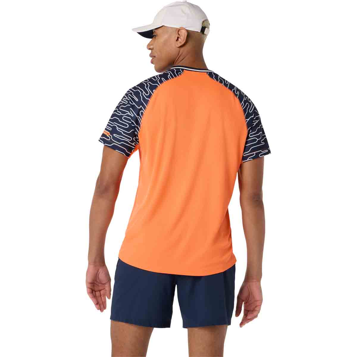 Asics Padel Court SS Top Men Energy Orange חולצת פאדל לגברים