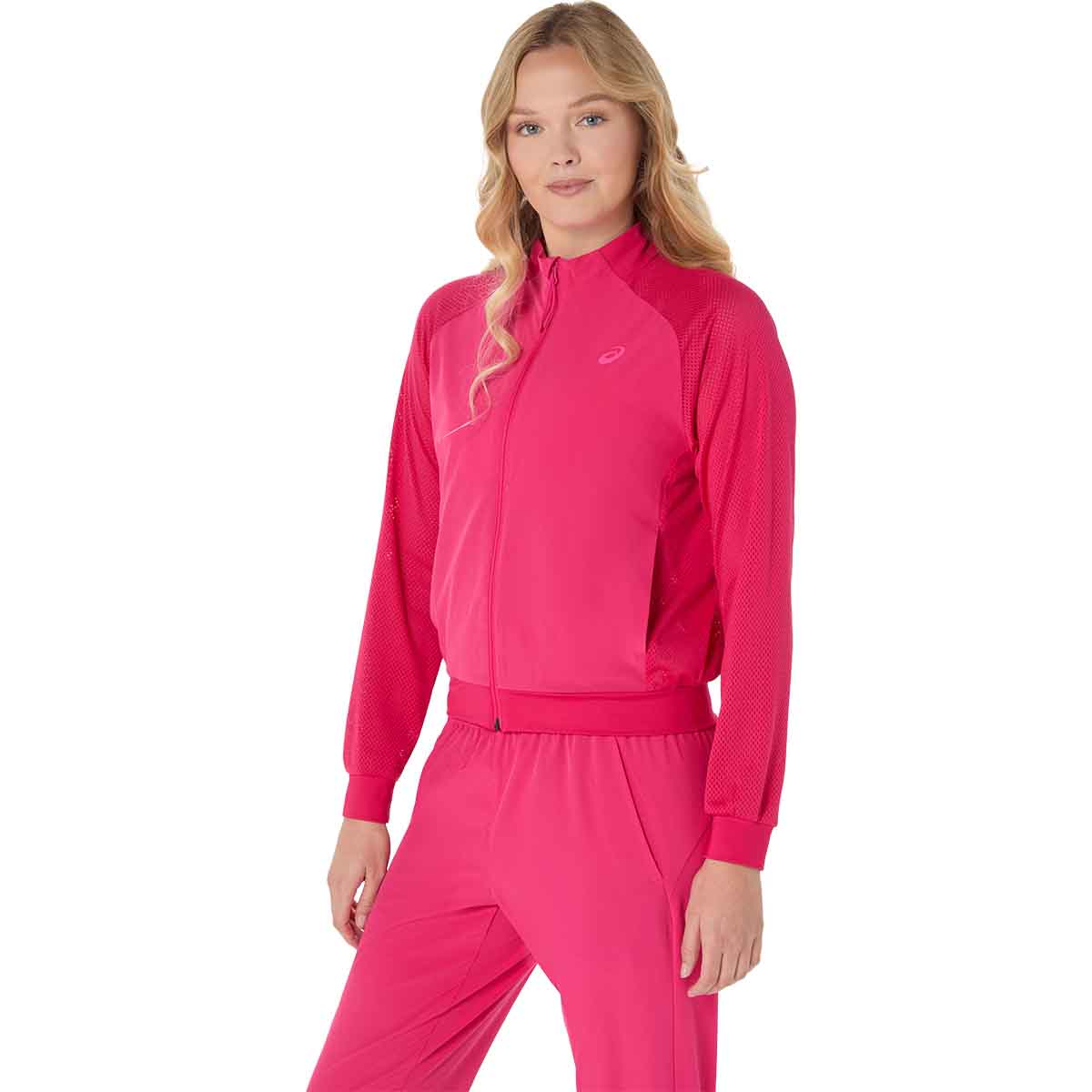 Asics Women Match Jacket Woman Bright Rose ג'קט טניס ורוד לנשים