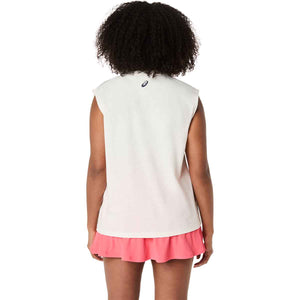 Asics Game Seasonal Graphic Top Women Cream גופיית טניס לנשים