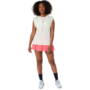 Asics Game Seasonal Graphic Top Women Cream גופיית טניס לנשים