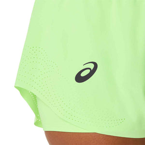 Asics Match Laser Cut Short Women Illuminate Green מכנסי טניס לנשים