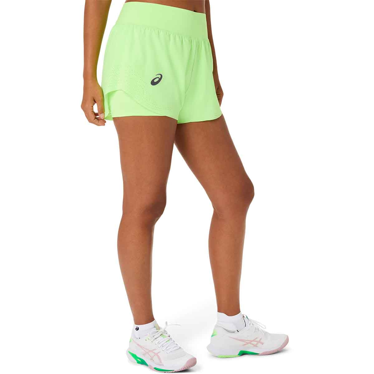 Asics Match Laser Cut Short Women Illuminate Green מכנסי טניס לנשים