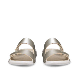 Ecco Cozmo W Pure White Gold Foil כפכפי אקו לנשים קוזמו לבן זהב