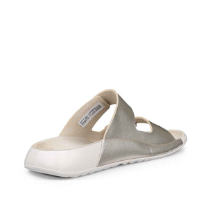 Ecco Cozmo W Pure White Gold Foil כפכפי אקו לנשים קוזמו לבן זהב