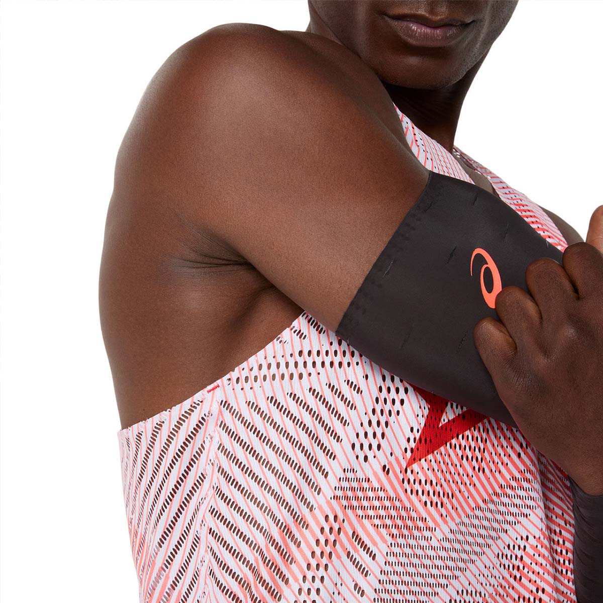 Asics Metaspeed Singlet Man Flash Red גופיית ריצה לגברים