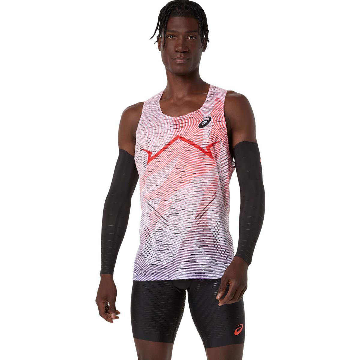 Asics Metaspeed Singlet Man Flash Red גופיית ריצה לגברים
