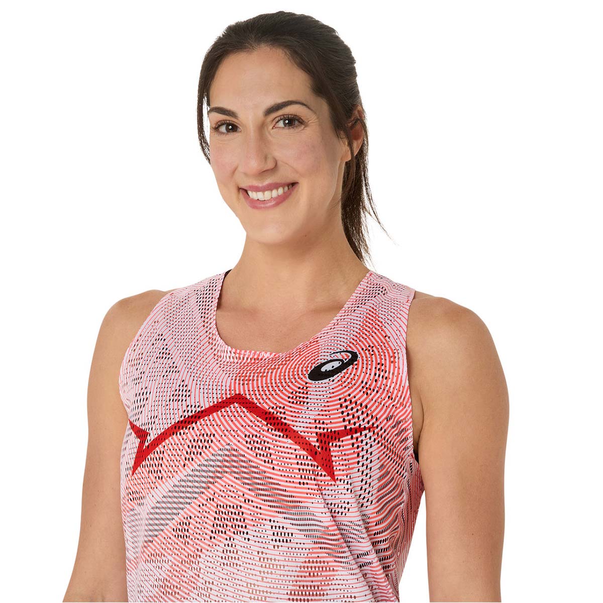 Asics Metaspeed Singlet Woman Flash Red גופיית ריצה לנשים מטה ספיד