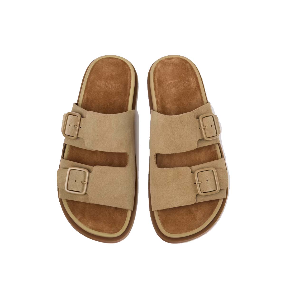 Camper Lluc Sandal Brown Suede Leather Sandals for Men כפכפי קמפר לגברים