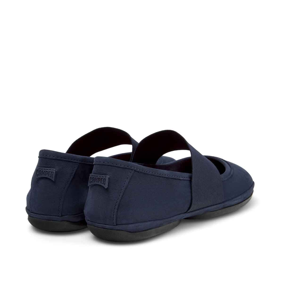 Camper Right Nina Blue Nubuck Leather Ballerinas for Women מוקסין קמפר לנשים כפכפי נשים