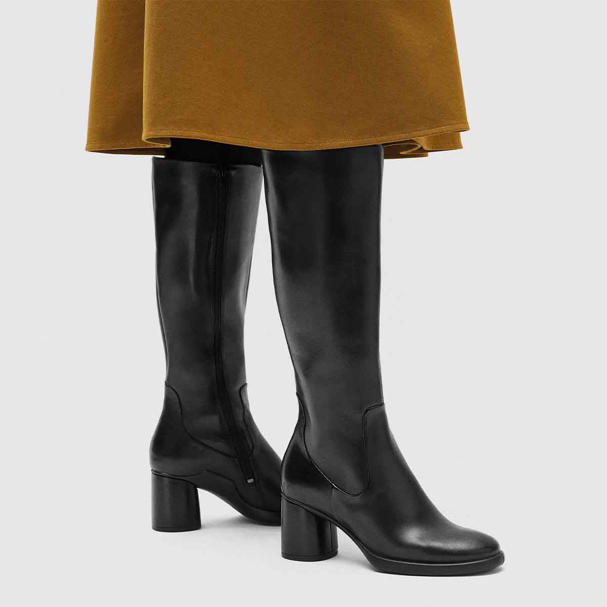 Ecco Sculpted LX 55 Black מגפי אקו לנשים סקלפצ'רד 55 שחור