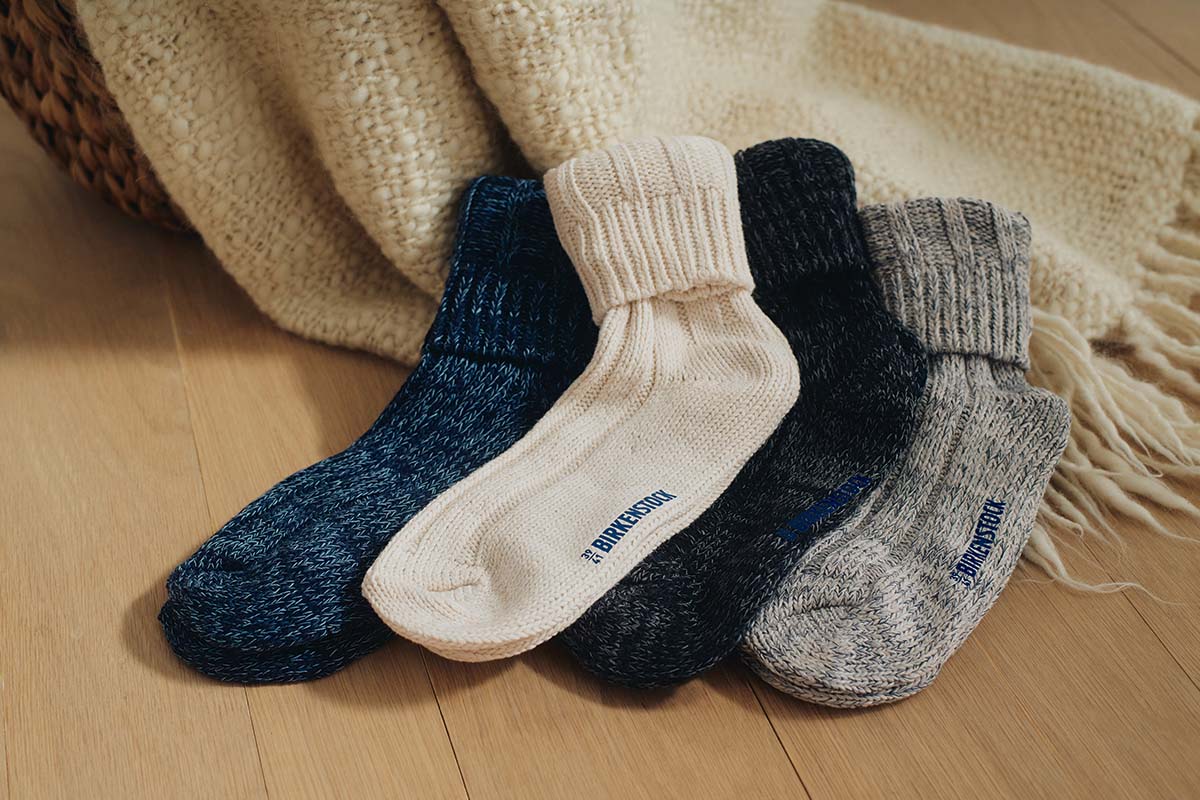 Birkenstock Cotton Twist Women Light Gray גרבי בירקנשטוק לנשים