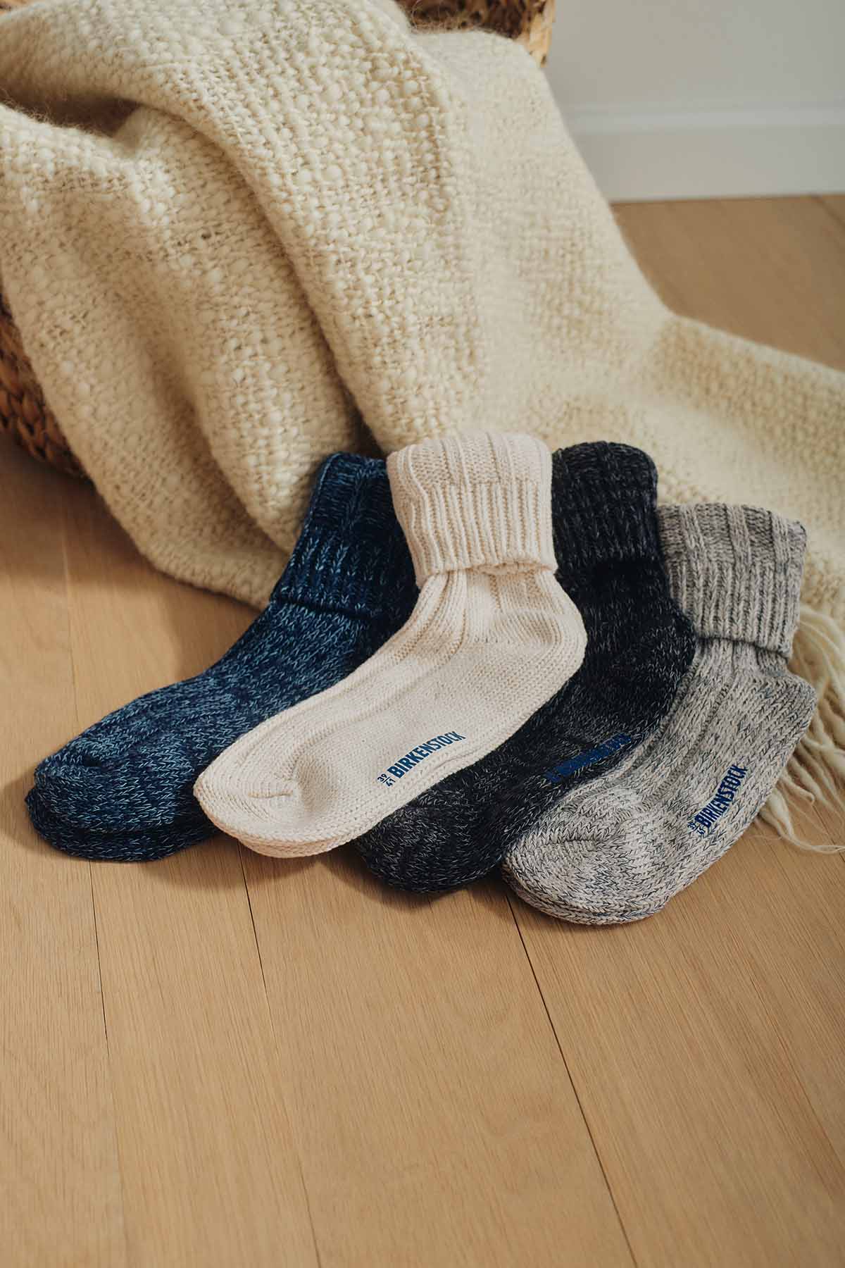 Birkenstock Cotton Twist Women Light Gray גרבי בירקנשטוק לנשים