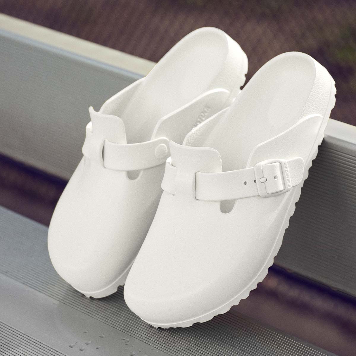 Birkenstock Boston EVA White כפכפי בירקנשטוק בוסטון לנשים