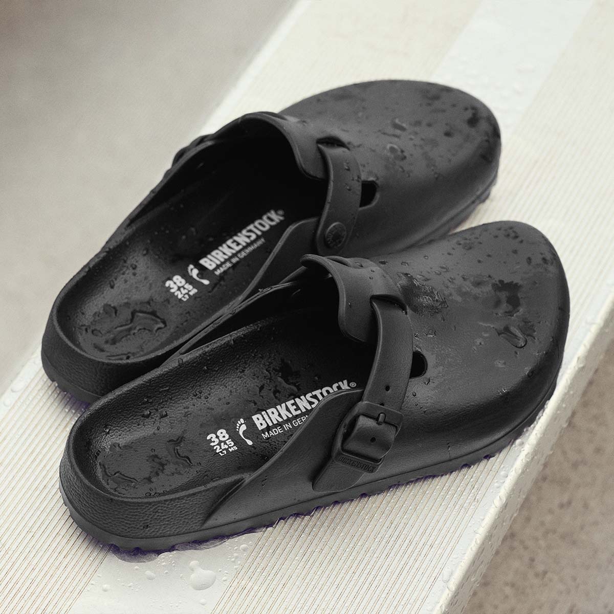 בירקנשטוק כפכפי נשים בוסטון Birkenstock Boston Eva Black Narrow