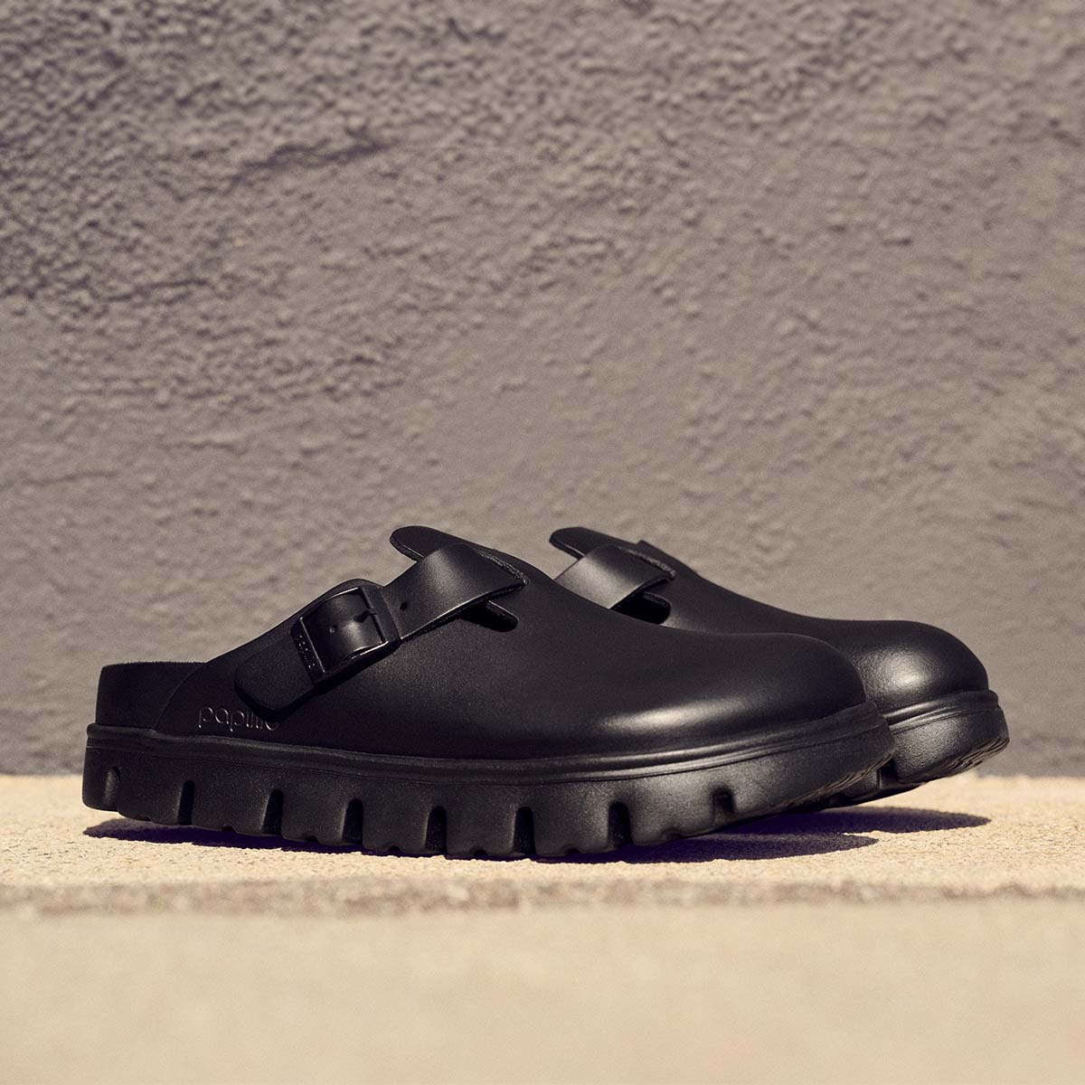 Birkenstock Boston Chunky EXQ LE Black כפכפי בירקנשטוק בוסטון צאנקי שחור