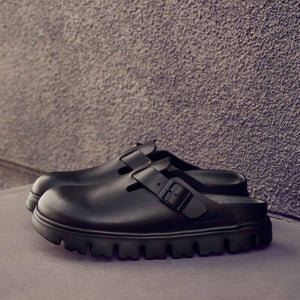 Birkenstock Boston Chunky EXQ LE Black כפכפי בירקנשטוק בוסטון צאנקי שחור
