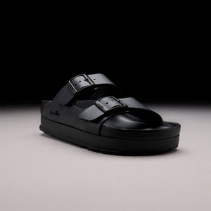 Birkenstock Arizona PAP Flex Platform Black כפכפי אריזונה פלקס פלטפורם שחור