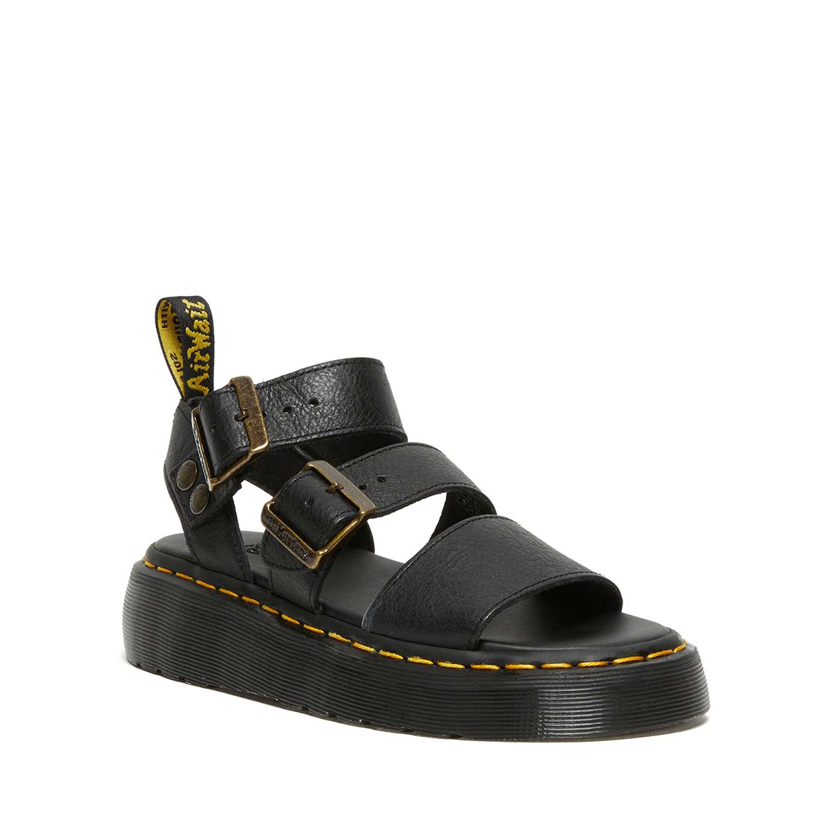 Dr. Martens Gryphon Quad Black סנדלי ד"ר מרטינס לנשים