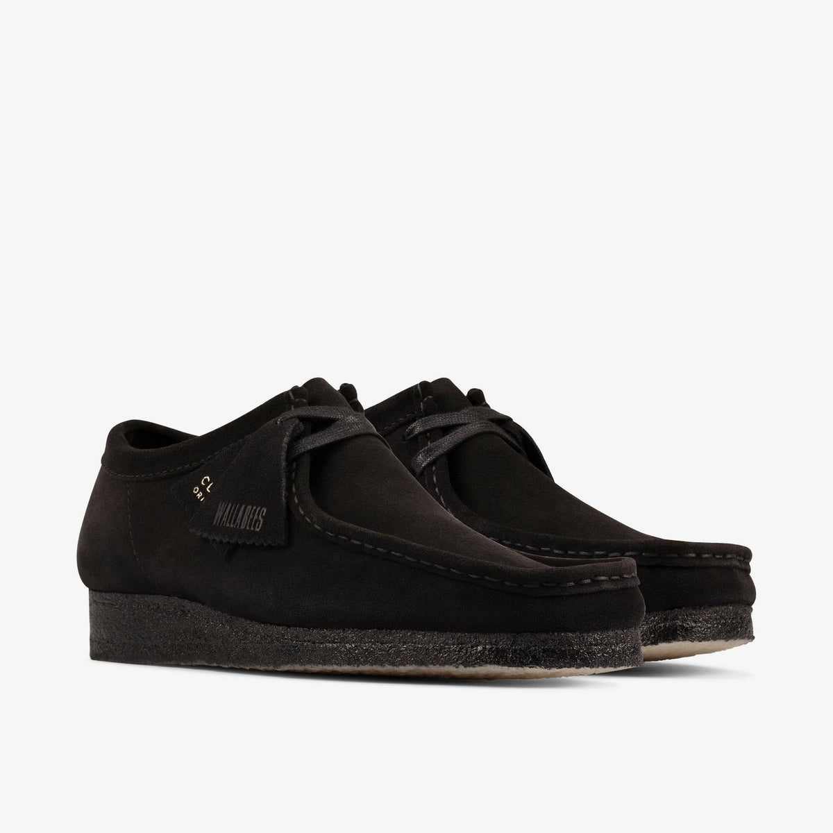 Clarks Wallabee Black נעלי מוקסינים וולבי לגברים