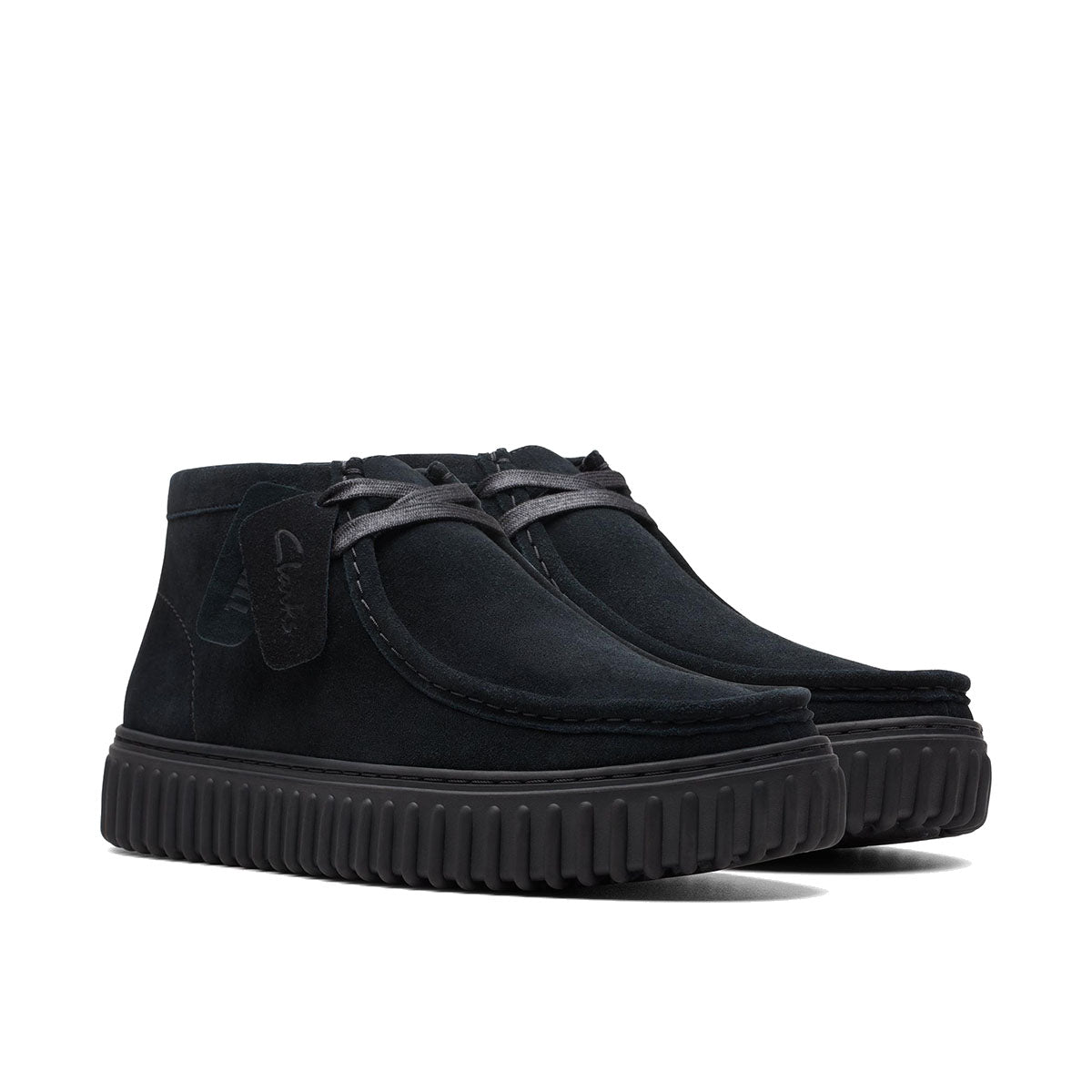 Clarks Torhill Hi Black Men קלארקס סניקרס גברים