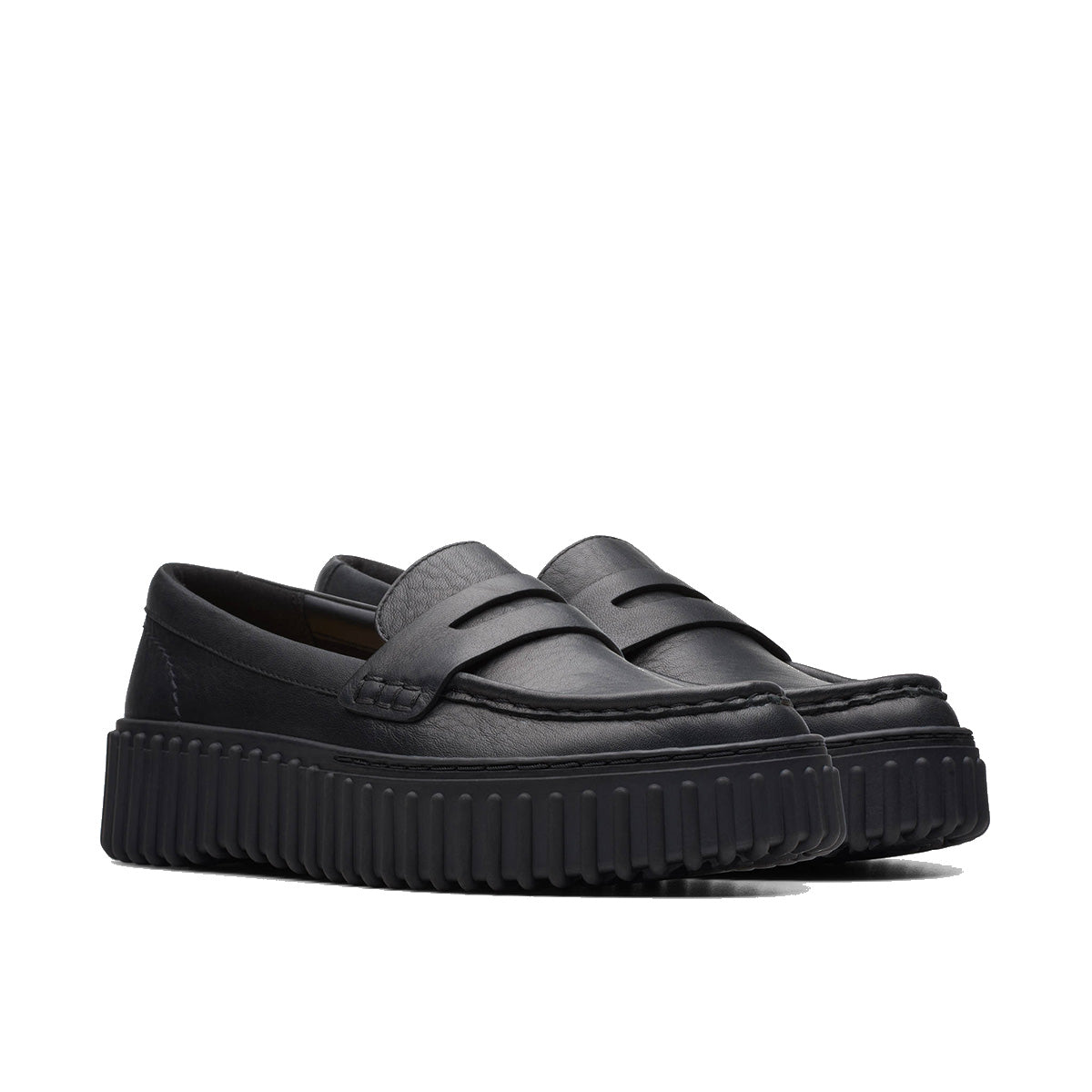 Clarks Torhill Penny Black Leather נעלי קלארקס לנשים