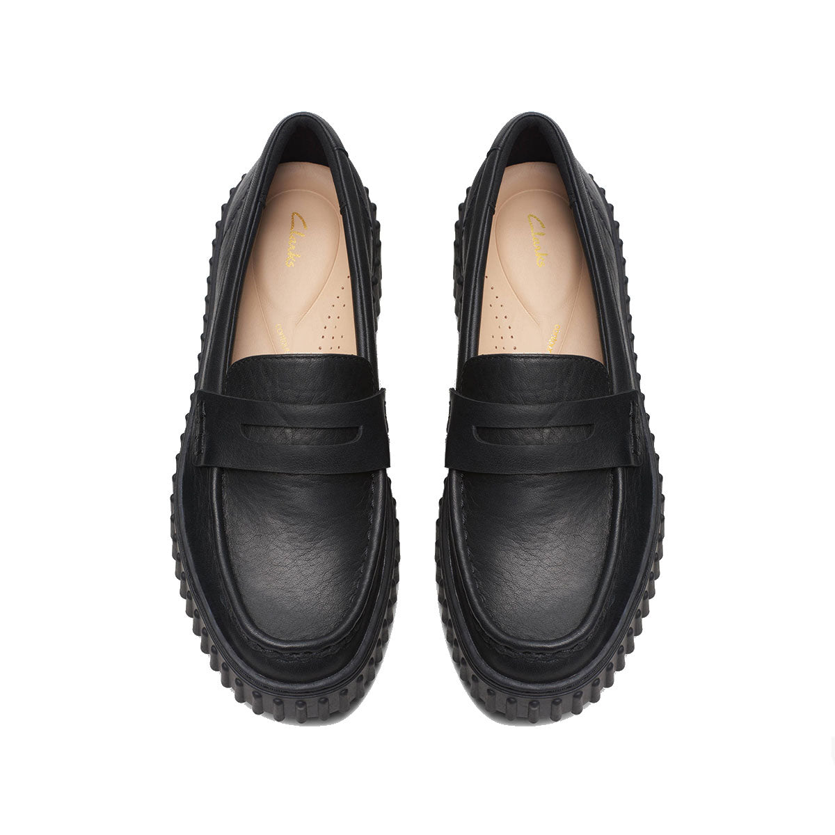 Clarks Torhill Penny Black Leather נעלי קלארקס לנשים