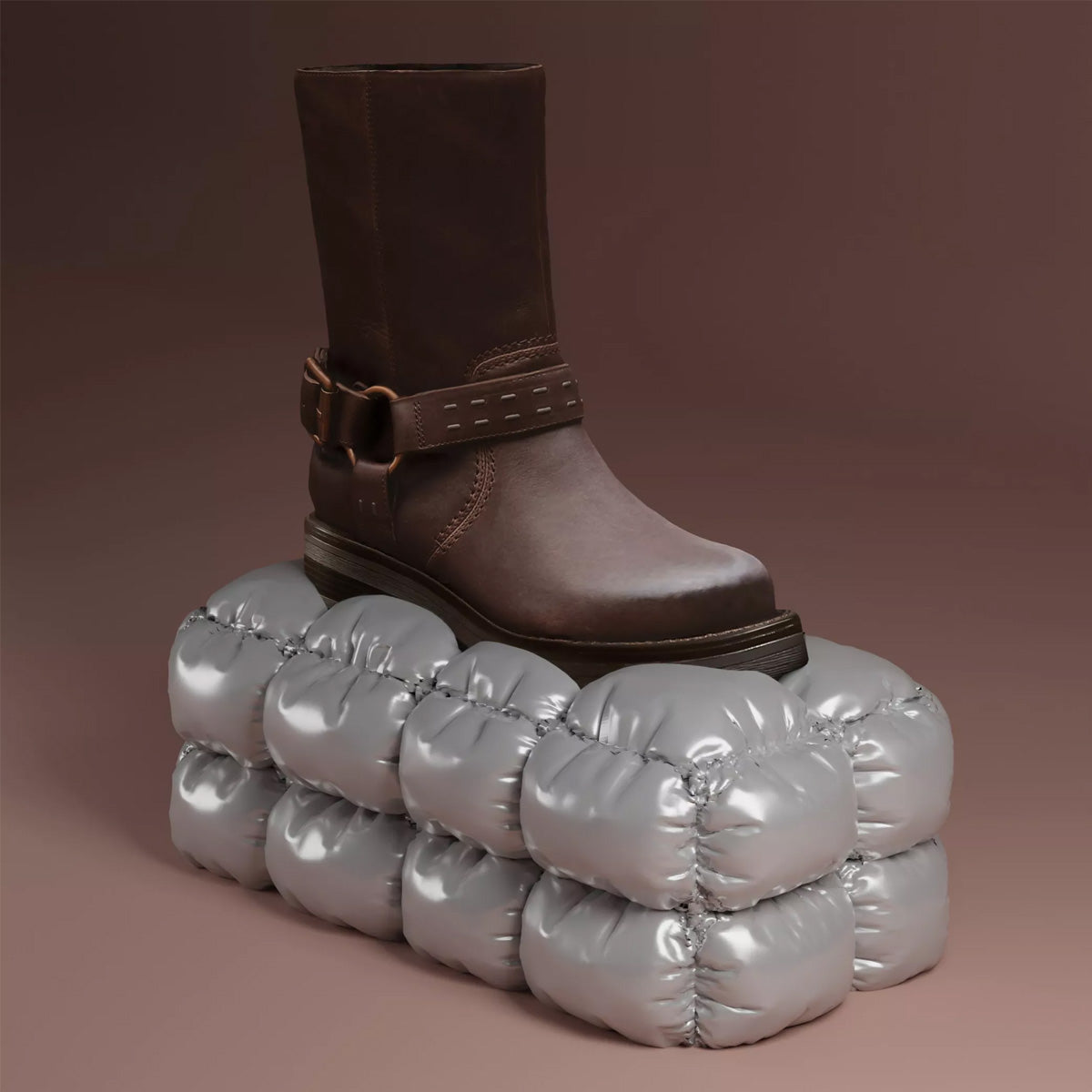 Clarks Rebelle Up Walnut מגפי קלארקס לנשים