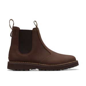 Clarks Solsbury Easy Dark Brown Men מגפי גברים קלארקס