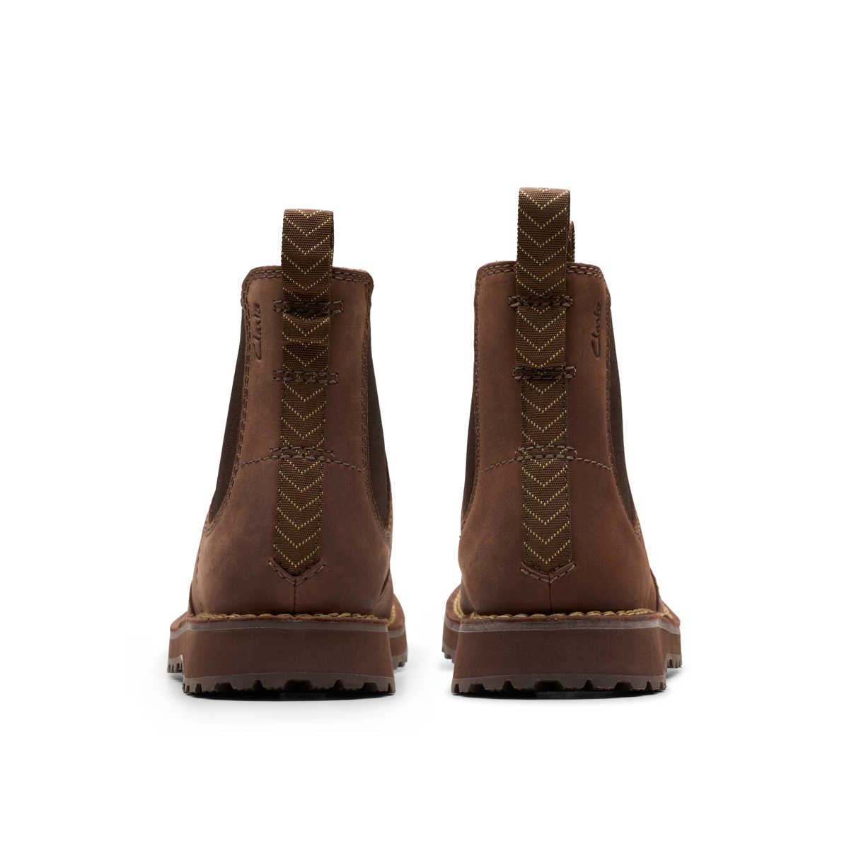 Clarks Solsbury Easy Dark Brown Men מגפי גברים קלארקס